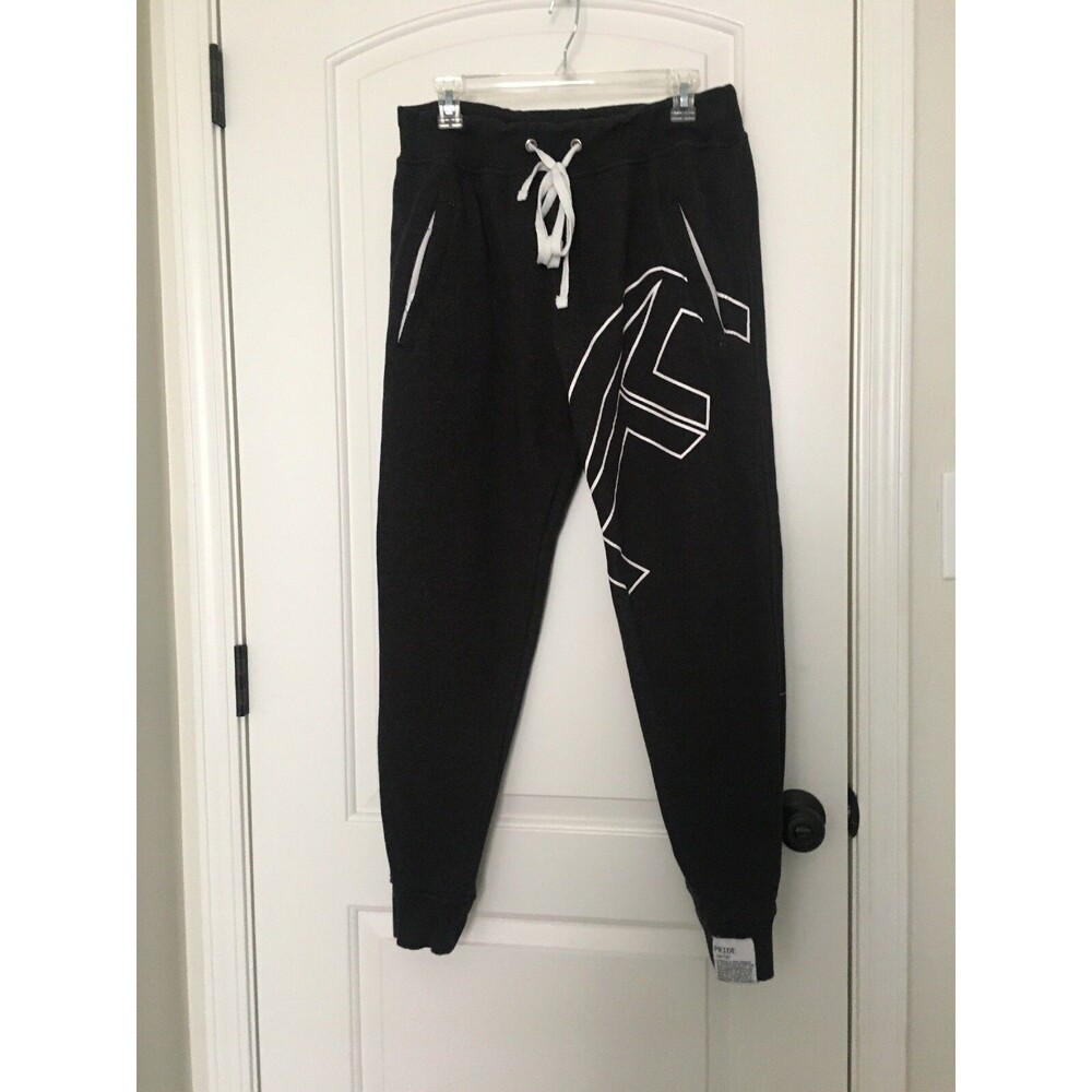Equalnox Clothing Co. Men's Pride Jogger Pants Sweatpants Size L Black White